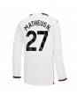 Manchester City Matheus Nunes #27 Replika Borta Kläder 2023-24 Långärmad